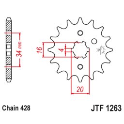 Pinion fata 428 Z11