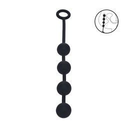 Levelz Round Silicone Anal Balls M 30mm Black