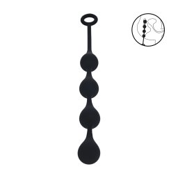 Levelz Waterdrop Silicone Anal Balls M 30mm Black