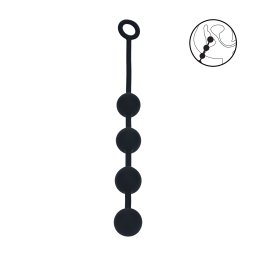 Levelz Round Silicone Anal Balls L 40mm Black