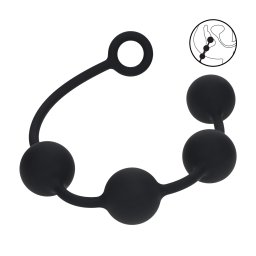 Levelz Round Silicone Anal Balls XL 50mm Black