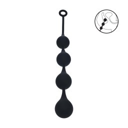 Levelz Silicone Waterdrop Anal Balls XL 50mm Black
