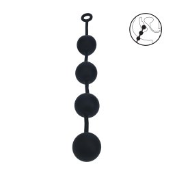 Levelz Silicone Round Anal Balls XXL 60mm Black