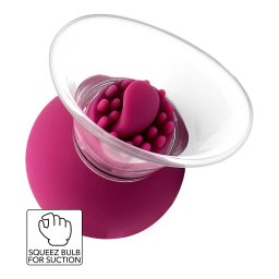 She-E-O Vibrating & Rotating Nipple & Clitoral Pump Purple