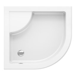 Ravak A217001020 - Cadă de duș în formă de sfert de cerc SABINA 90x90 cm albă