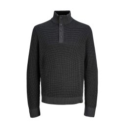JACK & JONES Tricotat Jjethan Knit High Neck 12278965 C-N10 black