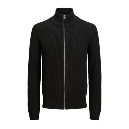 JACK & JONES Jachetă Jjpannel Knit Zip 12278920 C-N10 black