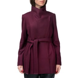 TED BAKER Palton Rosess Shorted Wool Wrap 282072 oxblood