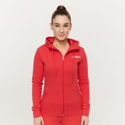 GymBeam Hanorac cu fermoar pentru femei Limitless Hot Red XXL
