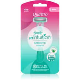 Wilkinson Sword My Intuition Quattro aparat de ras de unică folosință Smooth Sensitive 3 buc