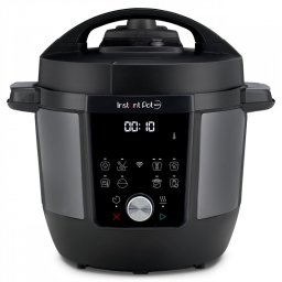 Multicooker Instant Pot Plus 60 Wi-Fi, 1000W, 5.7 L, 9 programe, Wi-Fi, Ecran LCD, Otel inoxidabil, Negru