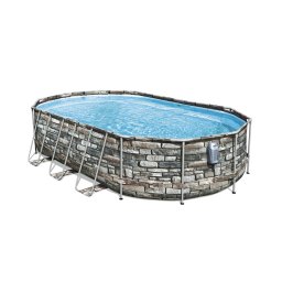 Power Steel™ Comfort Jet™ Frame, oval 610 x 366 x 122 cm