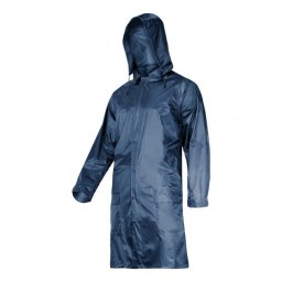 Pelerina ploaie cu nasturi si fermoar / albastru - 2xl