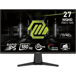 Monitor LED MAG 275QF Gaming Rapid IPS LED 2560 x 1440 HDMI DisplayPort 180 Hz 0.5 ms Negru