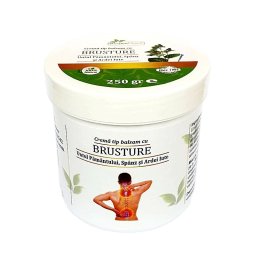 Cremă tip balsam cu Brusture, Untul Pământului, Spânz și Ardei Iute 250g