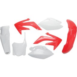 Kit plastice Honda CRF 250 2009, alb rosu, culoare OEM