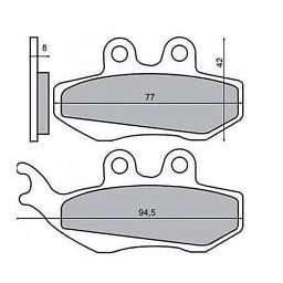 Placute frana Gilera Runner 180
