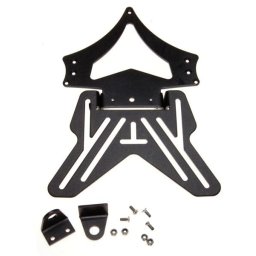 Suport numar moto atv, aluminiu, culoare negru, universal