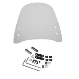 Parbriz moto universal cu prinderi, h 37cm