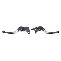 Set leviere, frana si ambreiaj, culoare argintu, foldabile, Yamaha R1,R6,FZ-1,FZ-6