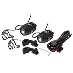 Set lampi motociclete cu prinderi, cablaj si protectii