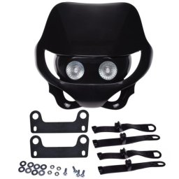 Carena cu far, Enduro, culoare negru