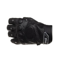 Manusi moto piele fara degete, culoare negru, marime L