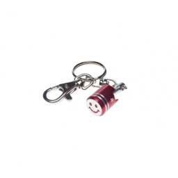 Breloc chei piston, culoare rosie