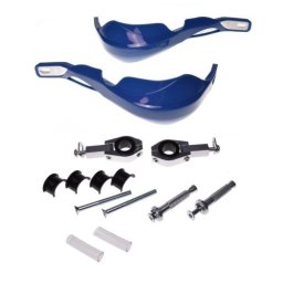 Set protectii maini aluminiu, culoare albastru, enduro, prindere universala 28.6mm si 22.2mm