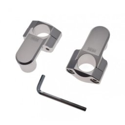 Set inaltator ghidon dimensiune 28.6mm, aluminiu polisat
