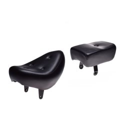 Set sa motociclete, pilot si pasager, culoare negru