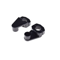 Set inaltatoare ghidon 22.2mm (risere), culoare negru, inaltime 60 mm