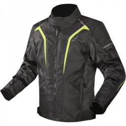 Geaca moto LS2 Sepang Man, culoare negru gri, Hight Vision galben, marime 4XL