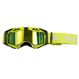 Ochelari LS2 cross enduro atv, culoare galben, lentila iridium