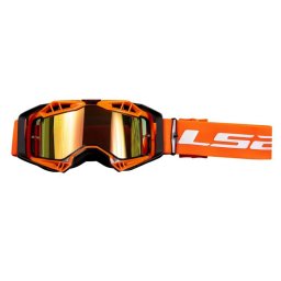 Ochelari LS2 cross enduro atv, culoare portocaliu, lentila iridium