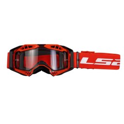 Ochelari LS2 cross enduro atv, culoare rosu, lentila clara