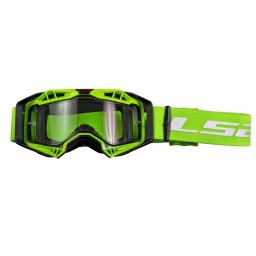 Ochelari LS2 cross enduro atv, culoare verde, lentila clara