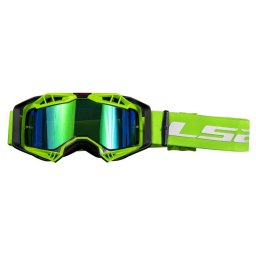 Ochelari LS2 cross enduro atv, culoare verde, lentila iridium
