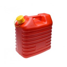 Canistra combustibil si gat de golire, 10 litri, din plastic, 30x18x31 cm, certificat