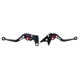 Set 2 manete frana si ambreiaj reglabile Yamaha R1 R6 FZ1, culoare negru