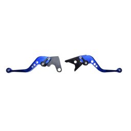 Set 2 manete frana si ambreiaj reglabile Yamaha Yzf R6 99-04 R1 02-03, culoare albastru