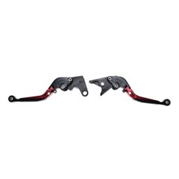 Set 2 manete frana si ambreiaj reglabile Yamaha R1 02-03 R6 99-04 FZ1 01-05, culoare rosu