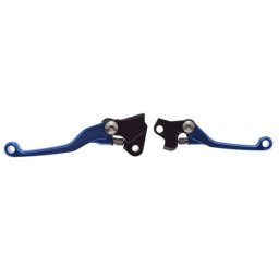 Set 2 manete frana si ambreiaj reglabile Yamaha Yz250f 07-08 Kawasaki KX250F KX450F 13-18, culoare albastru