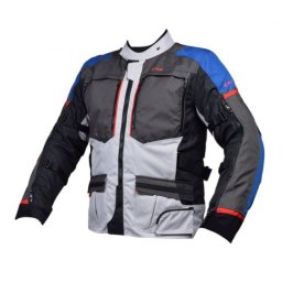 Geaca moto barbati LS2 NORWAY, culoare albastru negru gri rosu, marime L