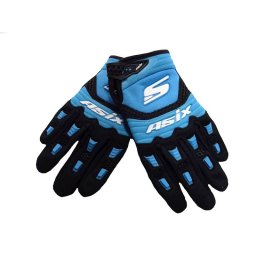 Manusi enduro atv cross Asix AS3 Senior, culoare albastru, marime M
