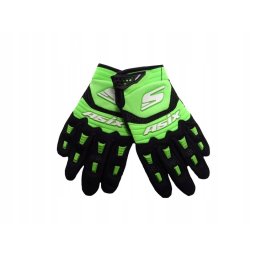 Manusi enduro atv cross Asix AS3 Senior, culoare verde lime, marime M