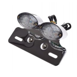 Stop spate motociclete,LED (12V 1 0,5W) suport pentru numar inmatriculare