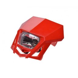 Carena si far, Enduro, culoare rosu, AW2352R