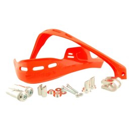 Set 2 protectii enduro cu prinderi ghidon, culoare portocaliu