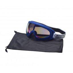 Ochelari copii motocross atv enduro Unit, culoare rama albastru, lentila transparenta